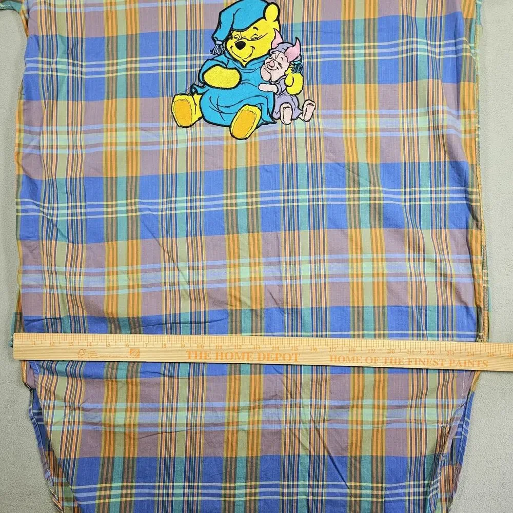 Disney Store Nightgown Winnie The Pooh Piglet Plaid Sleep Shirt OSFM Cottage - Picture 11 of 14